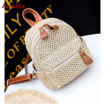 Fashion women leisure beach bag straw woven bag